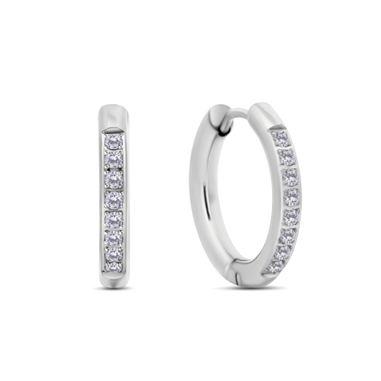 CO88 acél karika fülbevaló fülbevaló C88CE-70568 - Elegáns ékszer webáruház Budapest