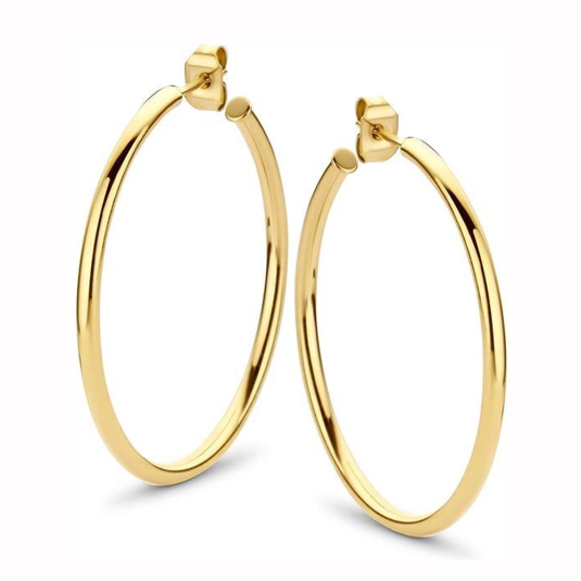 CO88 női acél karika fülbevaló fülbevaló C88CE-70061 - Elegáns ékszer webáruház Budapest