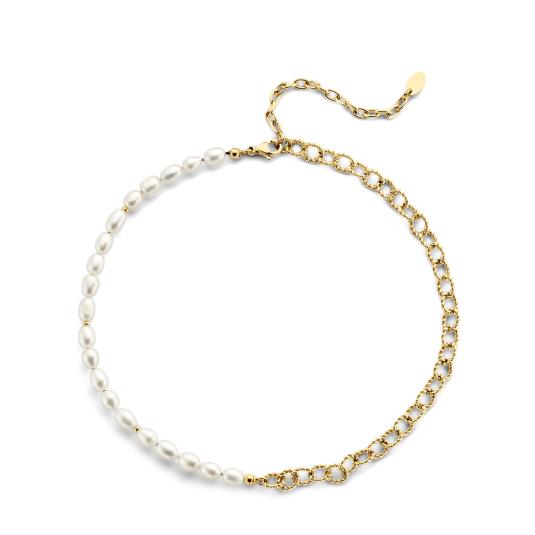 CO88 női acél nyaklánc gyöngyökkel nyaklánc C88CN-26254 - Elegáns ékszer webáruház Budapest