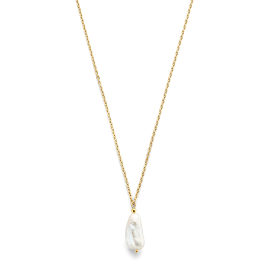 CO88 női acél nyaklánc szabálytalan gyönggyel nyaklánc C88CN-26256 - Elegáns ékszer webáruház Budapest