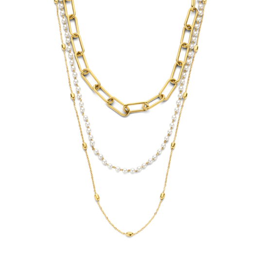 CO88 női tripla acél nyaklánc nyaklánc C88CN-26266 - Elegáns ékszer webáruház Budapest