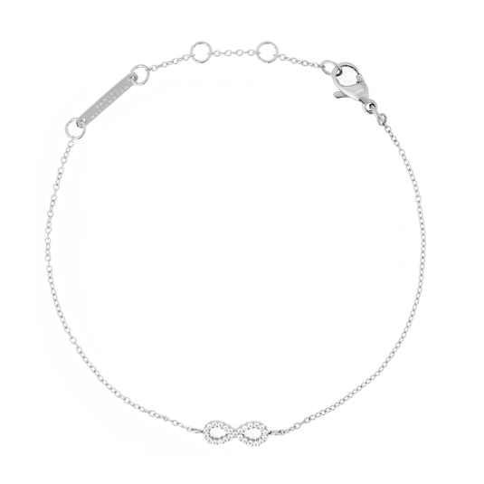 DANIEL WELLINGTON acél karkötő Mirelle Infinity karkötő ezüst karkötő DW00401628 - Elegáns ékszer webáruház Budapest