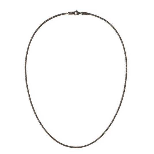 DANIEL WELLINGTON acél nyaklánc Mesh grafit nyaklánc DW00401106 - Elegáns ékszer webáruház Budapest