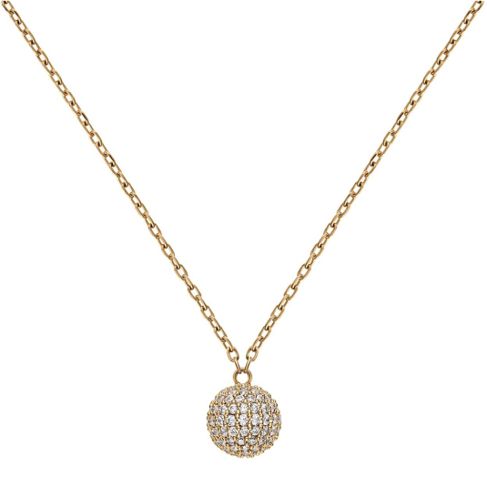 DANIEL WELLINGTON acél nyaklánc Pavé kristály nyaklánc DW00400640 - Elegáns ékszer webáruház Budapest