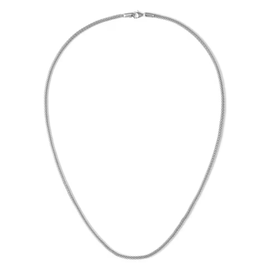 DANIEL WELLINGTON acél nyaklánc Tide Mesh nyaklánc DW00401098 - Elegáns ékszer webáruház Budapest