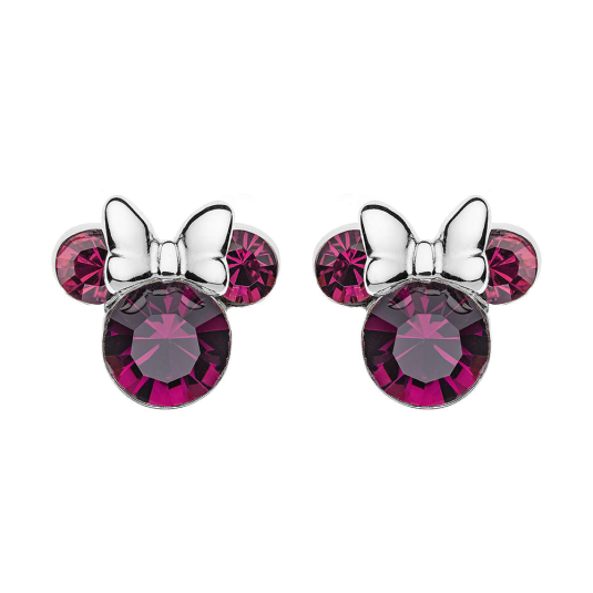 DISNEY ezüst fülbevaló Minnie fülbevaló ES00013SFEBL.CS - Elegáns ékszer webáruház Budapest