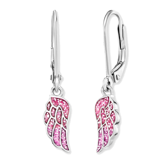 ENGELSRUFER fülbevaló angyalszárnyak fülbevaló HEES-GLITTERWING-H - Elegáns ékszer webáruház Budapest