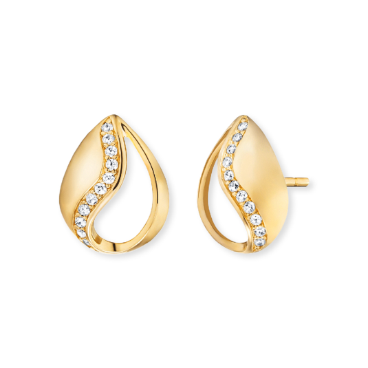 ENGELSRUFER fülbevalók cirkónikkal fülbevaló ERE-TEAR-ZI-STG - Elegáns ékszer webáruház Budapest