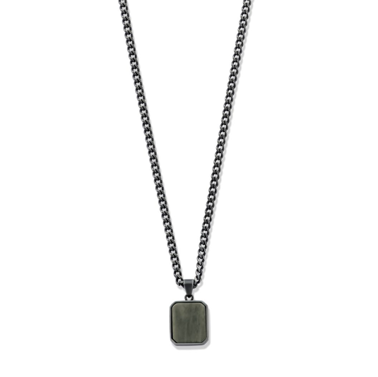 FRANK 1967 férfi acél nyaklánc sólyomszemmel nyaklánc FR7FN-0064 - Elegáns ékszer webáruház Budapest