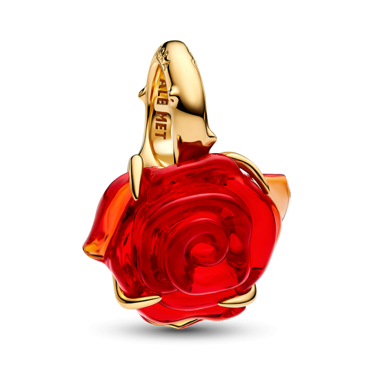 PANDORA Disney Varázslatos rózsa aranyozott charm - Elegáns ékszer webáruház Budapest