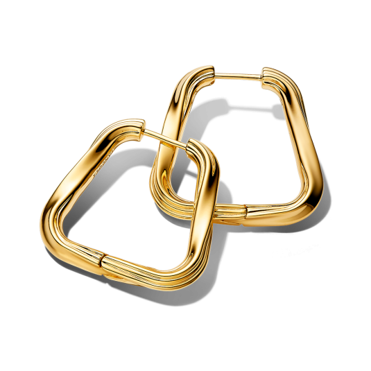 PANDORA ESSENCE aranyozott csavart fülbevaló fülbevaló 263876C00 - Elegáns ékszer webáruház Budapest