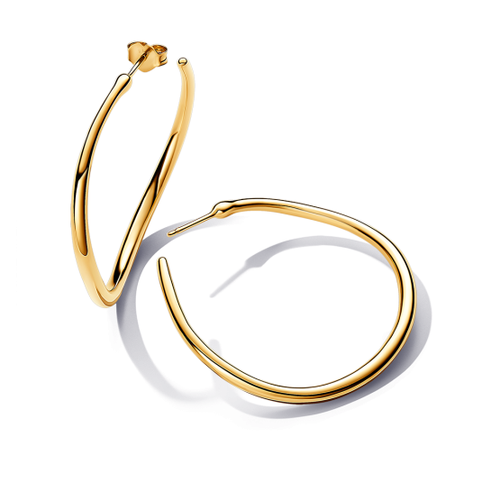 PANDORA ESSENCE aranyozott fülbevaló karikák fülbevaló 263299C00 - Elegáns ékszer webáruház Budapest