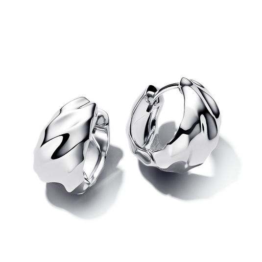 PANDORA ESSENCE fülbevaló hullámos körökkel fülbevaló 293874C00 - Elegáns ékszer webáruház Budapest