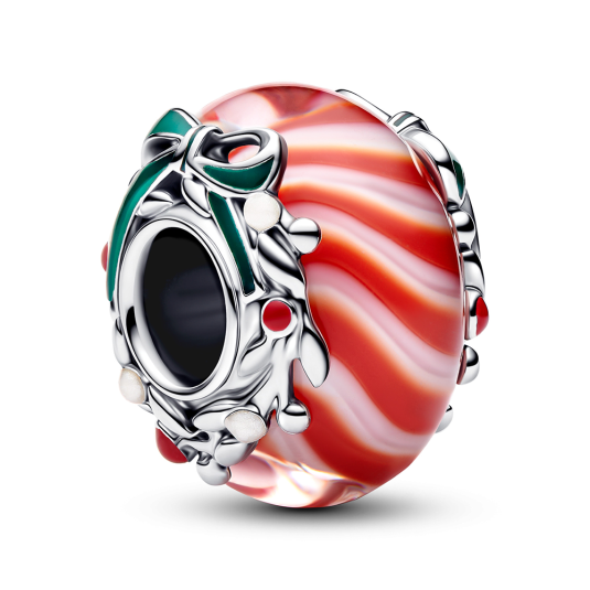 PANDORA Karácsonyi Muránói charm - Elegáns ékszer webáruház Budapest