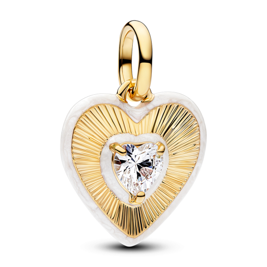 PANDORA ME Aranyozott Medál Ragyogó Szívvel medál 764409C01 - Elegáns ékszer webáruház Budapest