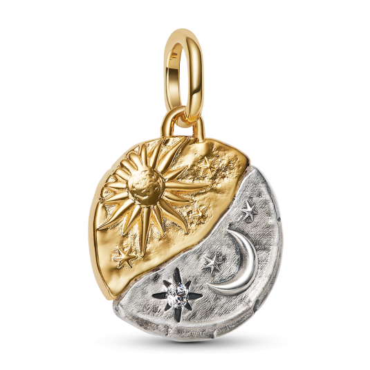 PANDORA ME Aranyozott Nap és Hold Medál medál 763977C01 - Elegáns ékszer webáruház Budapest