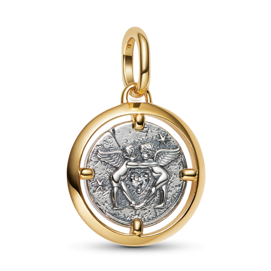 PANDORA ME aranyozott medál a Szerelem Angyalaival medál 764088C01 - Elegáns ékszer webáruház Budapest