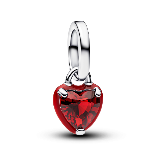PANDORA ME medál Piros szív medál 793042C05 - Elegáns ékszer webáruház Budapest