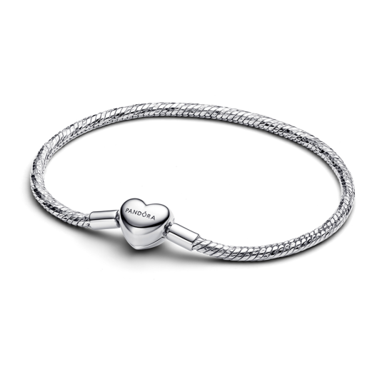 PANDORA Moments karkötő szív alakú csattal karkötő 594236C00 - Elegáns ékszer webáruház Budapest