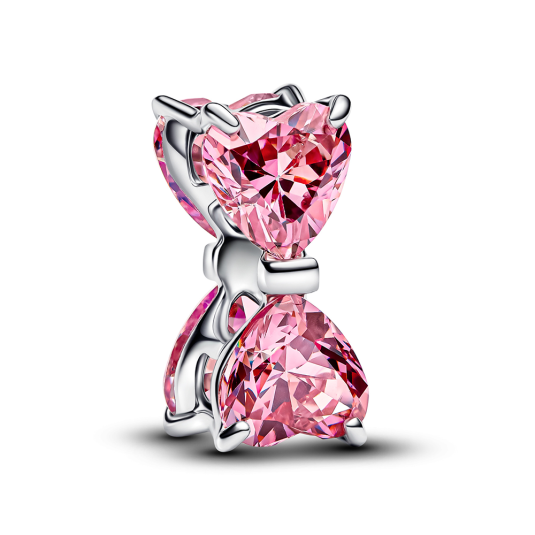 PANDORA  Rózsaszín masni charm - Elegáns ékszer webáruház Budapest