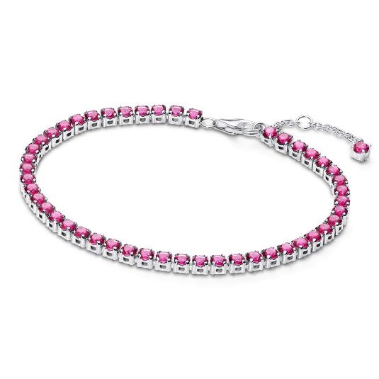 PANDORA Tenisz Időtlen Rózsaszín Karkötő karkötő 591469C04 - Elegáns ékszer webáruház Budapest