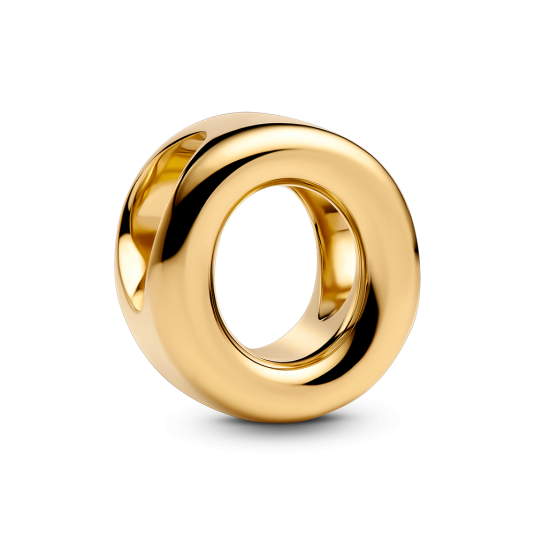 PANDORA aranyozott O betű charm - Elegáns ékszer webáruház Budapest