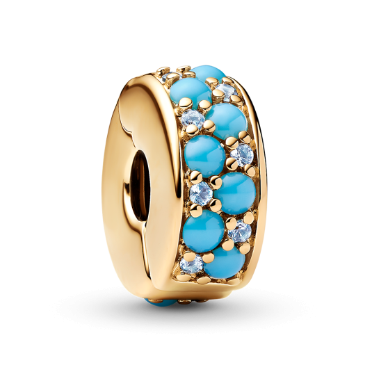 PANDORA aranyozott klip charm - Elegáns ékszer webáruház Budapest