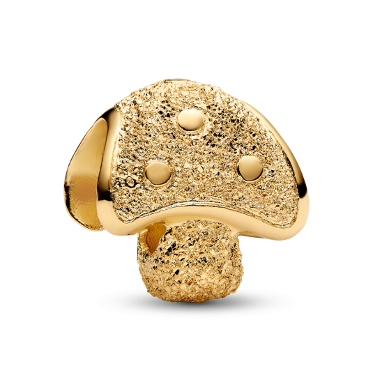 PANDORA aranyozott mini gomba charm - Elegáns ékszer webáruház Budapest