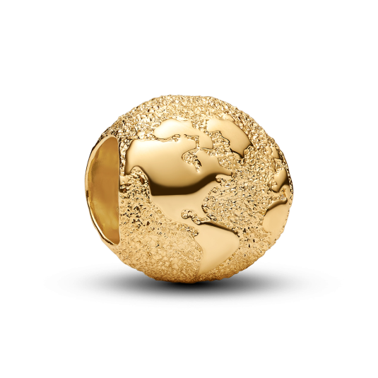 PANDORA aranyozott mini gyöngy Globe - Elegáns ékszer webáruház Budapest