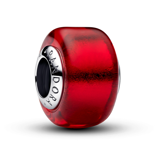 PANDORA gyöngy Piros mini Murano üvegből - Elegáns ékszer webáruház Budapest