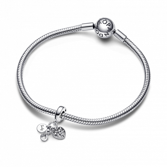 PANDORA karkötő Family Infinity Triple Dangle karkötő 590728+792201C01 - Elegáns ékszer webáruház Budapest