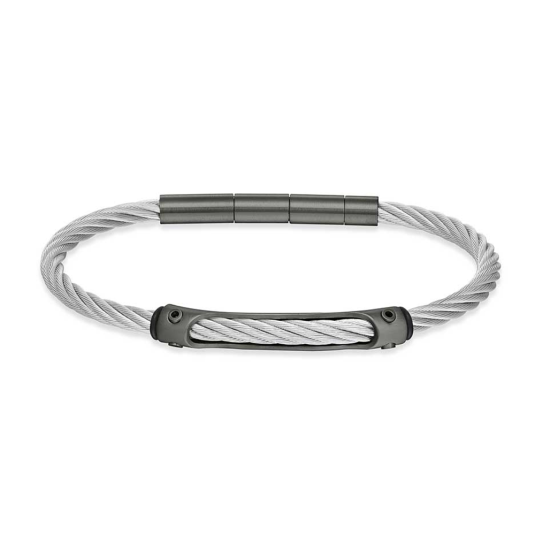 POLICE férfi acél karkötő Bridgecord karkötő POPEAGB0035202 - Elegáns ékszer webáruház Budapest