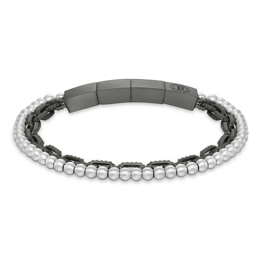 POLICE férfi acél karkötő Double Action karkötő POPEAGB0035301 - Elegáns ékszer webáruház Budapest