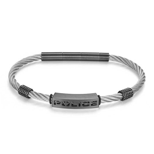 POLICE férfi acél karkötő Quadro karkötő POPEAGB0039901 - Elegáns ékszer webáruház Budapest