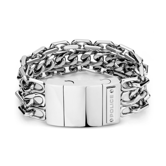 POLICE férfi acél karkötő láncpáncéllal karkötő POPEJGB2112602 - Elegáns ékszer webáruház Budapest