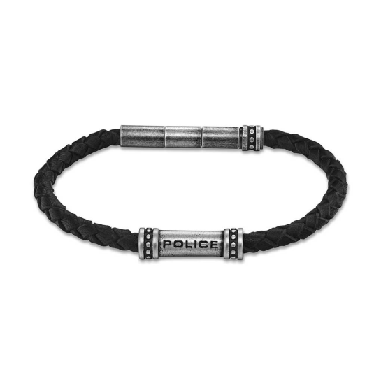 POLICE férfi bőr karkötő Barrell karkötő POPEAGB0035003 - Elegáns ékszer webáruház Budapest