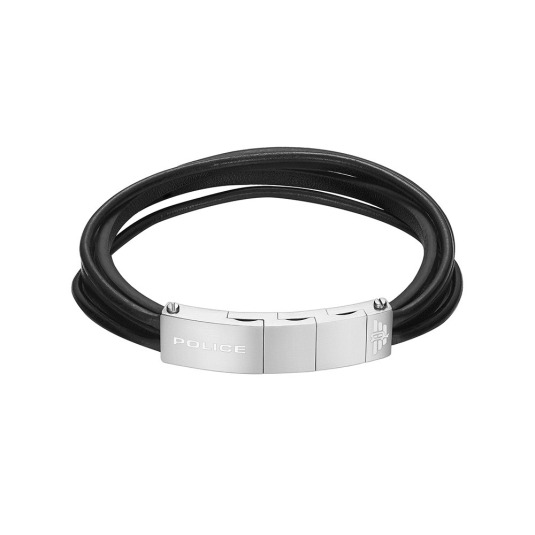 POLICE férfi bőr karkötő Gozo II karkötő POPEAGB0009101 - Elegáns ékszer webáruház Budapest