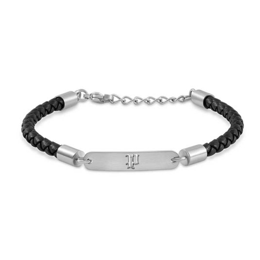 POLICE férfi bőr karkötő Interwove karkötő POPEAGB0079301 - Elegáns ékszer webáruház Budapest