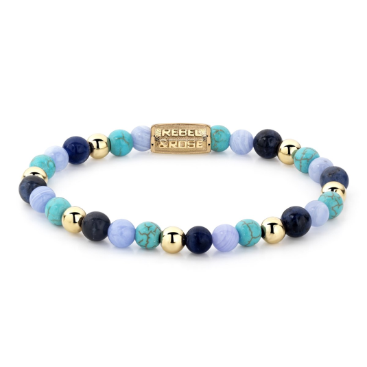 REBEL & ROSE karkötő Téli kékség karkötő RR-60043-G - Elegáns ékszer webáruház Budapest