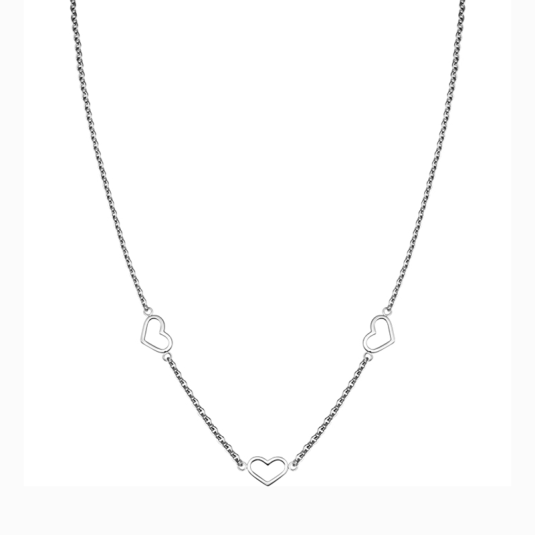 ROSEFIELD Hármas Szív acél nyaklánc nyaklánc JNTHS-J613 - Elegáns ékszer webáruház Budapest