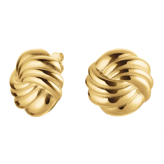 ROSEFIELD acél csomós fülbevaló fülbevaló JESSG-J1026 - Elegáns ékszer webáruház Budapest