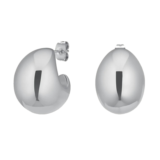 ROSEFIELD acél félhold alakú fülbevaló fülbevaló JECMS-J982 - Elegáns ékszer webáruház Budapest