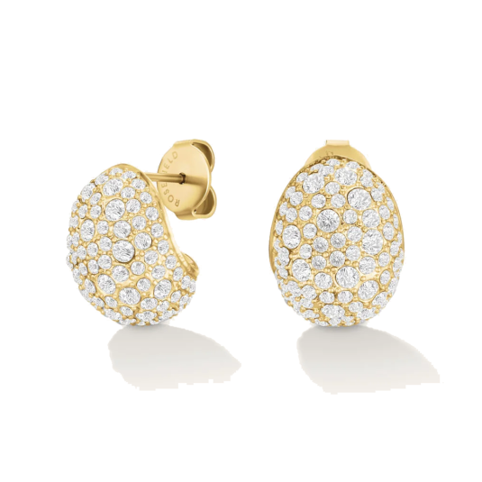 ROSEFIELD acél fülbevaló Mini Pave fülbevaló JEMPG-J1223 - Elegáns ékszer webáruház Budapest