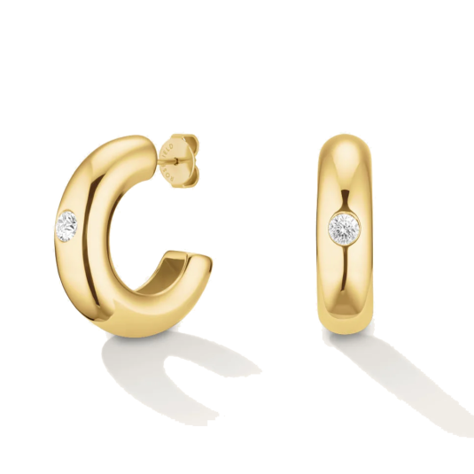 ROSEFIELD acél fülbevaló pasziánsz karikák fülbevaló JEBCG-J1200 - Elegáns ékszer webáruház Budapest