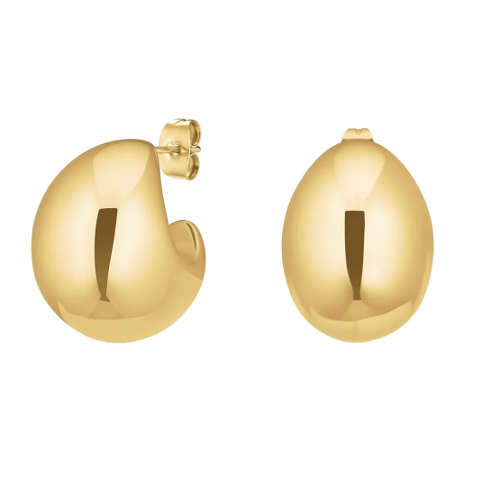 ROSEFIELD aranyozott acél félhold alakú fülbevaló fülbevaló JECMG-J976 - Elegáns ékszer webáruház Budapest