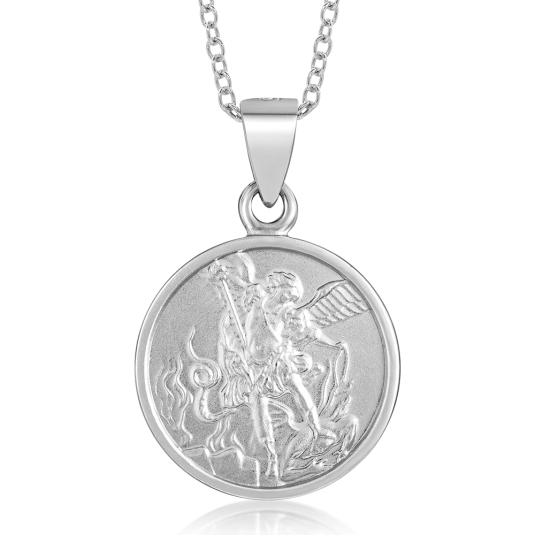 SOFIA Mihály arkangyal ezüst medál medál COPOB106541 - Elegáns ékszer webáruház Budapest