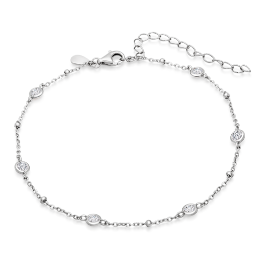 SOFIA ezüst bokalánc cirkóniákkal lánc IS028CV052 - Elegáns ékszer webáruház Budapest