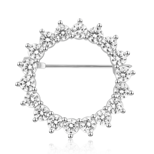 SOFIA ezüst bross nap cirkónikkal bross IS126SP004RHWH - Elegáns ékszer webáruház Budapest