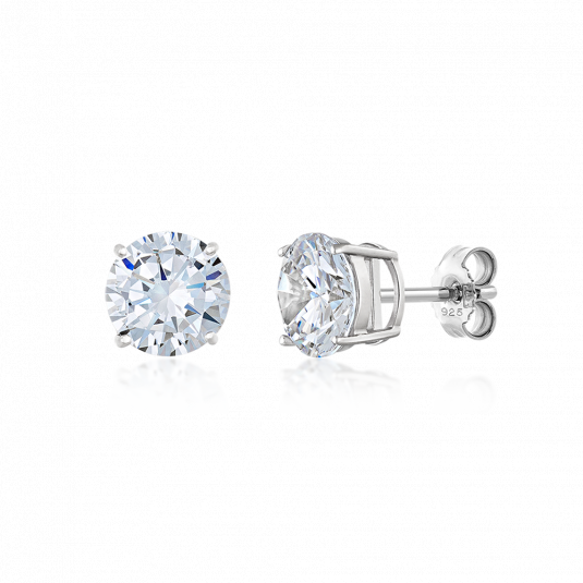 SOFIA ezüst fülbevaló átlátszó cirkóniával fülbevaló S99-5WH+S99-5WH - Elegáns ékszer webáruház Budapest