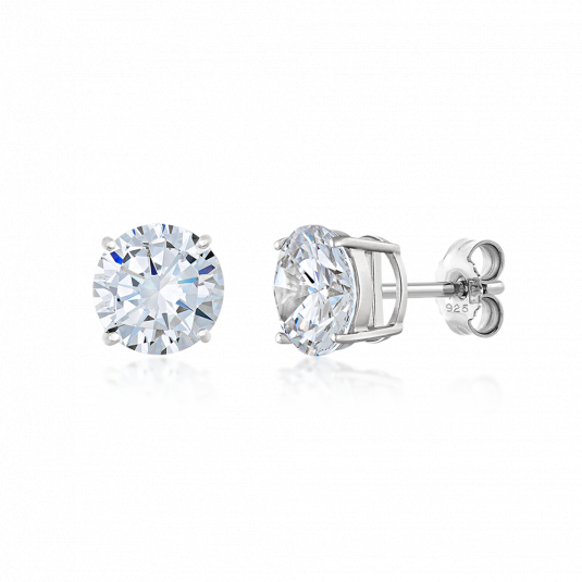 SOFIA ezüst fülbevaló átlátszó cirkóniával fülbevaló S99-6WH+S99-6WH - Elegáns ékszer webáruház Budapest